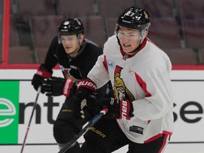 Curtis Lazar is expected to play right wing on a line with Milan Michalek and Zack Smith in the home opener Thursday night. (Ottawa Sun Files)