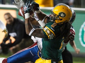 Fred Stamps saw his run of 111 consecutive games with a reception end Monday. (Ian Kucerak, Edmonton Sun)