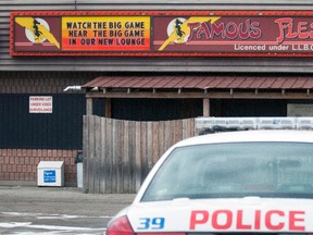 A court ruling has stripped Robert Barletta, owner of Famous Flesh Gordon's in London, Ont., of his liquor licence due to the fact he's a biker. (CRAIG GLOVER/QMI Agency)