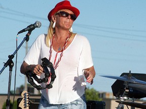 Kim Sterling, vocalist of the Sterling Blues Band, performs at Wallaceburg's 2014 Canada Day celebrations. The Sterling Blues Band qualified to compete in the International Blues Challenge being held in Memphis, Tenn. in January.