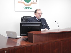 Paul Belanger, commissioner of the Elliot Lake Inquiry, on March 4, 2013, (Jonathan Migneault/QMI Agency)