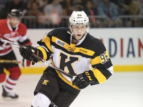 Frontenacs forward Spencer Watson thinks it's only a matter of time before the team's offence comes alive. (Elliot Ferguson/The Whig-Standard)