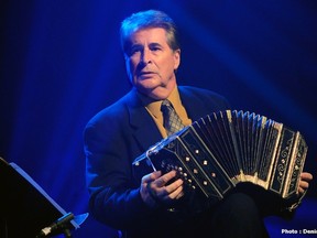 Composer and musical director Romulo Larrea plays the bandoneon, one of the three instruments that is pivotal to tango music. The Romulo Larrea Ensemble is coming to Spruce Grove’s Horizon Stage on Oct. 24 with their TANGO: A Passion of a Lifetime production. - Photo courtesy Dennis Beaumont