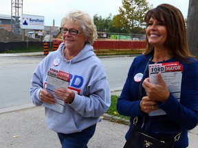 Diane Ford and Karla Ford on Oct. 17, 2014. (Dave Abel/Toronto Sun)