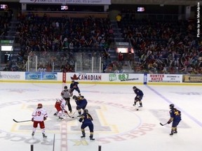 The Queen's Golden Gaels shut out the York Lions 5-0 in OUA women's hockey at the Rogers K-Rock Centre on Friday afternoon. (Ian MacAlpine)