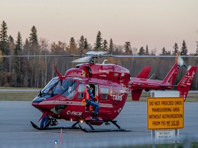 The Town of Fox Creek is planning to close down its airport, once an alternative helipad is operational for the STARS Air Ambulance (pictured above). The closure could come with a boost to traffic to the Whitecourt Airport (File photo | Whitecourt Star).