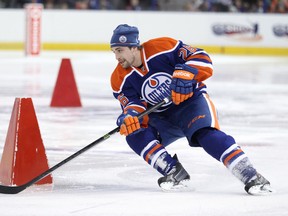 Edmonton's Mark Arcobello has a plus-2 rating early this NHL season (Ian Kucerak, Edmonton Sun).