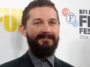 Actor Shia LaBeouf poses during a photocall for his film "Fury" in London October 19, 2014.   REUTERS/Neil Hall