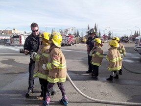 Volunteer members of the Drayton Valley/Brazeau County Fire Services have to balance their family and work schedules along with their commitment to the fire department, including helping with events like last Friday's Fire Chief for the Day.