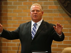 Doug Ford at the North York Civic Centre in Toronto on Sunday, October 19, 2014. (Michael Peake/Toronto Sun)