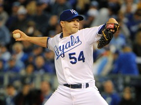 Kansas City Royals reliever Jason Frasor has collected two post-season victories. (USA Today Sports)