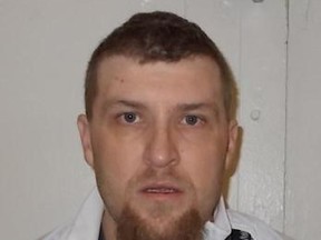 Wanted federal inmate Shane O’Sullivan, 35, is known to frequent the Belleville and Trenton areas. - ROPE SQUAD HANDOUT