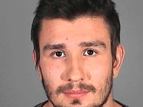 Los Angeles Kings defenceman Slava Voynov is shown in this Redondo Beach police booking photo released to Reuters October 20, 2014.