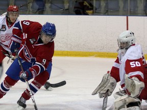 Kingston Voyageurs forward Ryan Watson has been suspended for a minimum of three games by the OJHL for spitting. (Ian MacAlpine/The Whig-Standard)