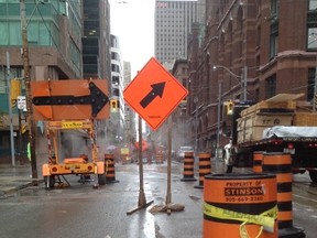 Construction nightmare in Toronto. (Mike Strobel/Toronto Sun)