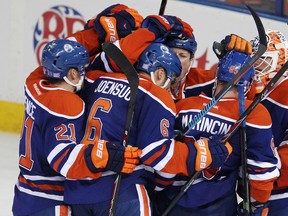 After a lack of success over their first five games of the season, their first win Monday is confirmation that they're on the right track, says head coach Dallas Eakins. (David Bloom, Edmonton Sun)