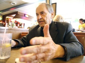 Gino Donato/The Sudbury Star
John Rodriguez makes a point while dinning at Gus's Restaurant in this file photo.