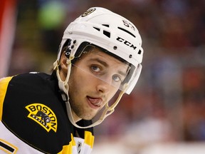 Former Boston Bruins right-winger Seth Griffith of Wallaceburg. (RICK OSENTOSKI/USA Today)