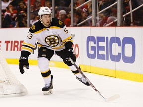 Boston Bruins right-winger Seth Griffith of Wallaceburg. (RICK OSENTOSKI/USA Today)