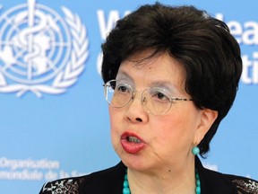 World Health Organization Director-General Margaret Chan addresses the media on support to Ebola affected countries, at the WHO headquarters in Geneva September 12, 2014. (REUTERS/Pierre Albouy)