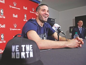 Raptors’ Greivis Vasquez had a dismal pre-season and can’t wait to start playing games that actually count in the standings. (CRAIG ROBERTSON/Toronto Sun)