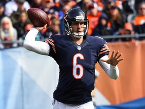Jay Cutler and the struggling Chicago Bears face the New England Patriots on Sunday. (USA TODAY SPORTS)