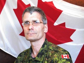 Warrant Officer Patrice Vincent, a member of the Joint Personnel Support Unit, Integrated Personnel Support Centre St-Jean, is pictured in this undated handout photo courtesy of the Canadian Forces. (REUTERS/Canadian Forces/Handout)