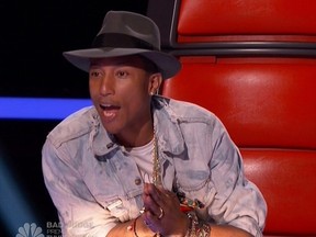 Pharrell Williams from "The Voice" (NBC Handout photo)