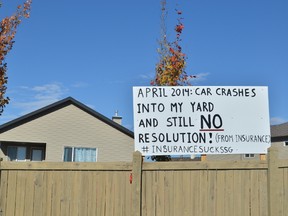 It’s been six months since a vehicle crashed through the yards of several Spruce Grove families, and six months without any help from their insurers. - April Hudson, Reporter/Examiner