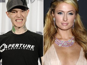 DJ Deadmau5 (real name Joel Zimmerman) and Paris Hilton (WENN.COM)