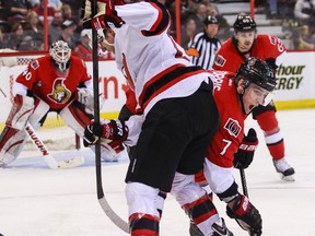 The Senators and Devils battle Saturday night at 7 p.m.  (Ottawa Sun Files)