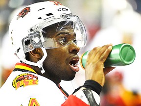 Belleville Bulls defenceman Jordan Subban scored in regulation time and the shootout as the locals defeated the Sarnia Sting 4-3 Friday night in Sarnia. (OHL Images)
