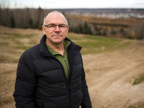 Mike Morin pictured at the site of the new Winter Recreation Park in Whitecourt.
Christopher King | Whitecourt Star photo