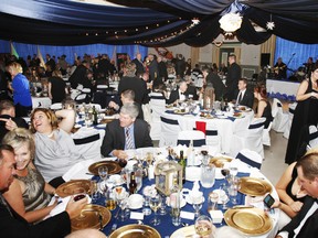 A sellout crowd of about 240 help raising funds for the Trenton Memorial Hospital Foundation (TMHF) to purchase priority medical equipment during ‘A Nautical Night’, a black tie gala dinner held at the Knights of Columbus Hall in Trenton, Ont. Saturday night, Oct. 25, 2014. - JEROME LESSARD/THE INTELLIGENCER/QMI AGENCY