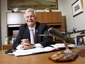 Outgoing Mayor of Quinte West, Ont. John Williams is seen in his city hall office in Trenton, Ont. Friday, Oct. 3, 2014.  - JEROME LESSARD/THE INTELLIGENCER/QMI AGENCY