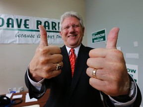 Richmond Hill mayor Dave Barrow, seen here earlier this month, was re-elected on Oct. 27, 2014. (Michael Peake/Toronto Sun)