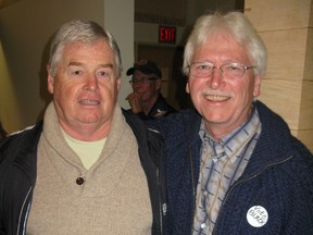 Simcoe councillors Doug Brunton (left) and Peter Black are both seeking re-election in the fall municipal election. File photo
