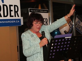 It was no contest for incumbent Jan Harder. Arielle Follett/OTTAWA SUN