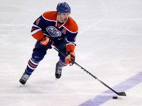 The Edmonton Oilers' Taylor Hall (4) during third period NHL action against the Montreal Canadiens at Rexall Place, in Edmonton Alta., on Monday Oct. 27, 2014. The Oilers won 3-0. David Bloom/Edmonton Sun/QMI Agency