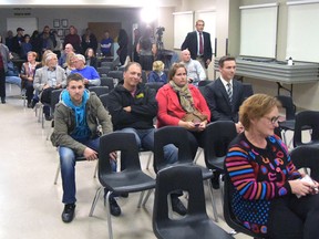 Ready to hear election results Monday night in the Marwood Lounge, Tillsonburg Community Centre. (CHRIS ABBOTT/TILLSONBURG NEWS)