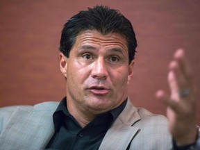 Former Major League Baseball player Jose Canseco speaks during a round table discussion regarding the prevalence of performance-enhancing drugs in sports, in New York September 4, 2013. (REUTERS)