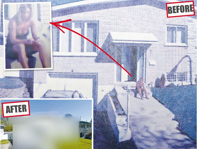 Woman's bare K-cup boobs caught on Google Street View - which then blurs  out her whole body - Mirror Online