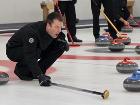 Mike Hull and his Cataraqui rink will play at the Travelers curling club provincial championships in Cornwall this weekend. (Whig-Standard file photo)