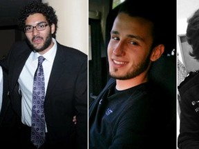 The RCMP and the Canadian Security Intelligence Service are looking for Youssef Sakhir, left, Samir Halilovic, centre, and Zakria Habibi. (Supplied photos)