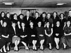 One of the earliest photographs of London?s Sweet Adelines shows the group in 1953, the year before they were chartered by the international organization. (Submitted Photo)
