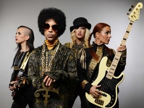 3RDEYEGIRL, with Donna Grantis, far left.