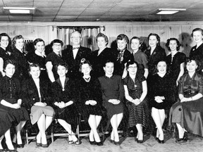 One of the earliest photographs of London?s Sweet Adelines shows the group in 1953, the year before they were chartered by the international organization. (Submitted photo)