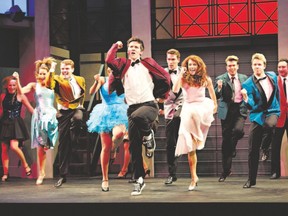 Colin Sheen as Ren, Julia McLellan as Ariel and the company appear in the 2014 production of Footloose at St. Jacobs Country Playhouse. The show, which sold out the entire run before the curtain rose, will be staged at Huron Country Playhouse in Grand Bend July 23 until Aug. 8. Drayton Entertainment announced its season Friday, which includes the Broadway hit, Chicago, and the Canadian hit, Anne of Green Gables. (Hilary Gauld-Camilleri/One For The Wall Photography)