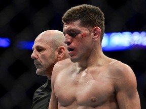 Nick Diaz at UFC 158, which took place at the Bell Centre on March 17, 2013. (MARTIN CHEVALIER/LE JOURNAL DE MONTREAL/QMI AGENCY)