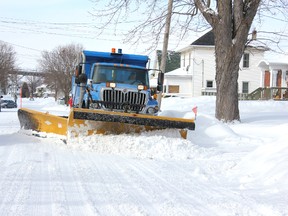 City workers were out clearing Cornwall's roads after a major storm last winter. The good news? Weather experts are predicting the coming winter will be easier than last year.File photo/CORNWALL STANDARD-FREEHOLDER